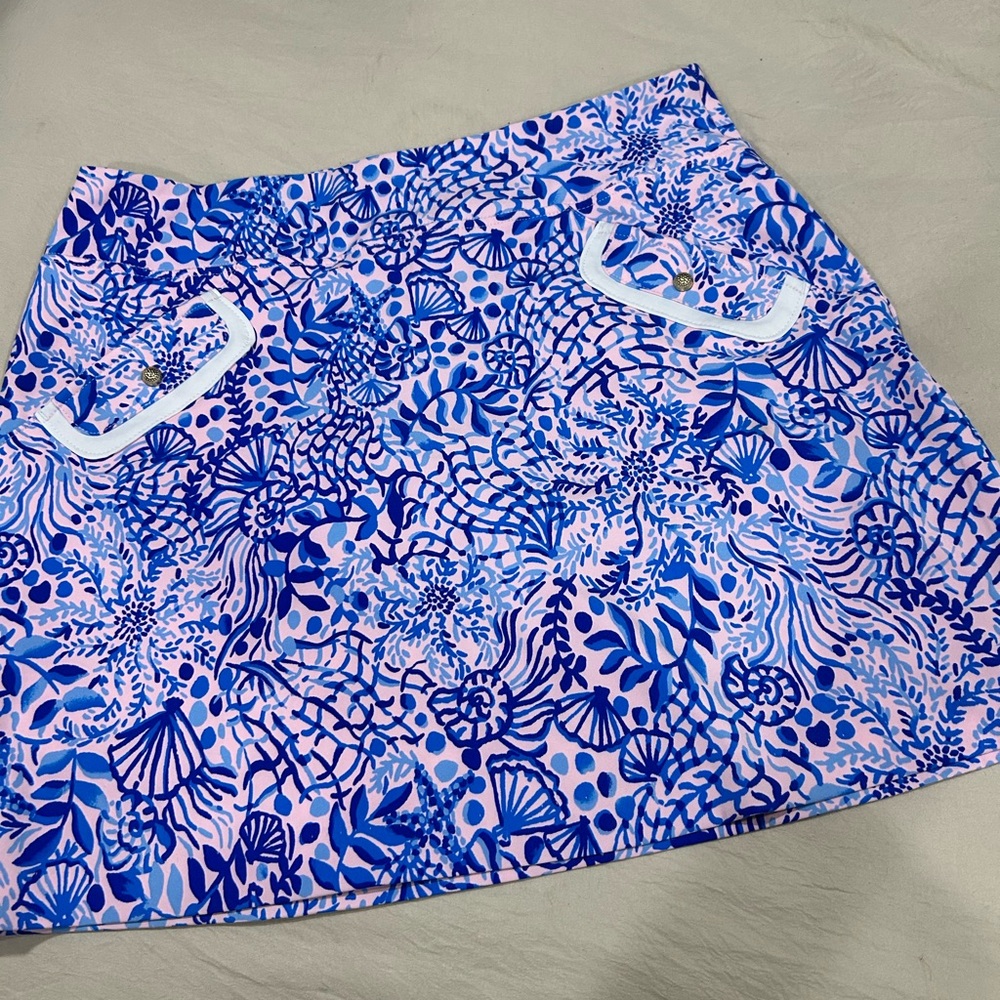 Lilly Pulitzer Blue and Pink Skirt